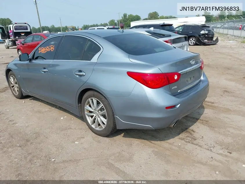 2015 Infiniti Q50 Premium VIN: JN1BV7AR1FM396833 Lot: 45663656