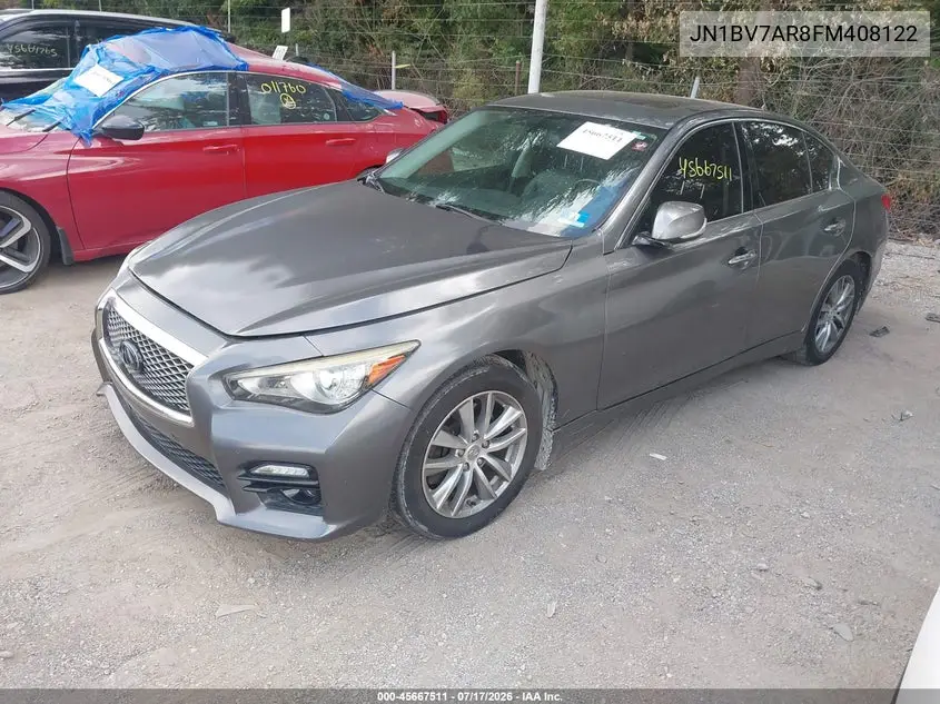 2015 Infiniti Q50 Premium VIN: JN1BV7AR8FM408122 Lot: 45667511