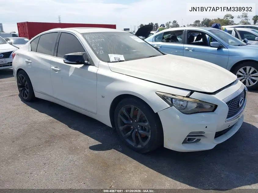 2015 Infiniti Q50 Premium VIN: JN1BV7AP1FM338932 Lot: 45671081