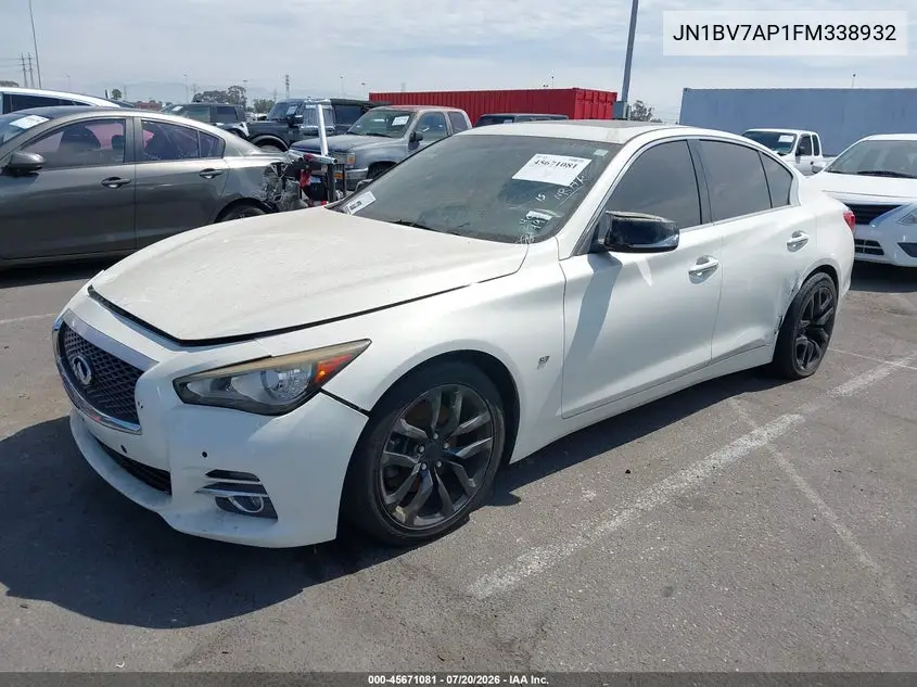 2015 Infiniti Q50 Premium VIN: JN1BV7AP1FM338932 Lot: 45671081