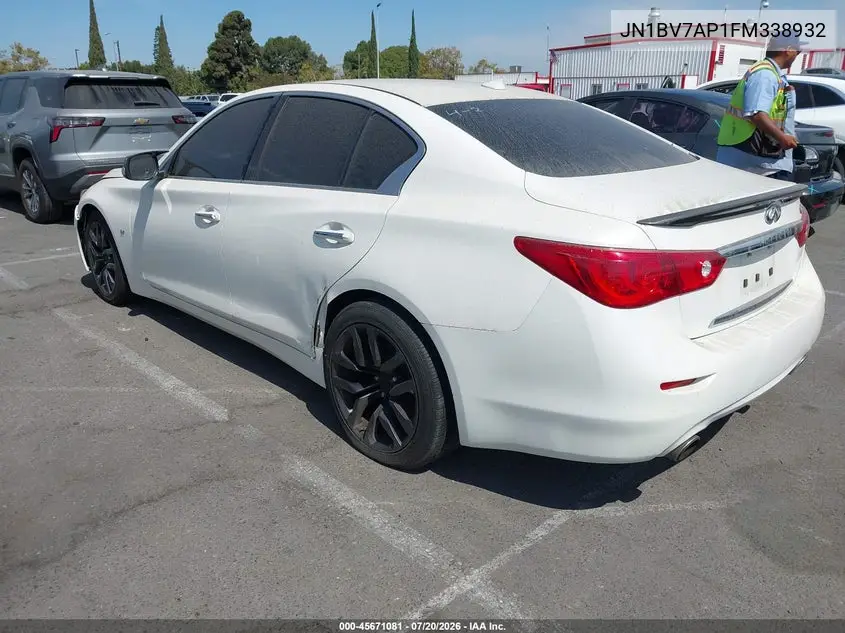 2015 Infiniti Q50 Premium VIN: JN1BV7AP1FM338932 Lot: 45671081