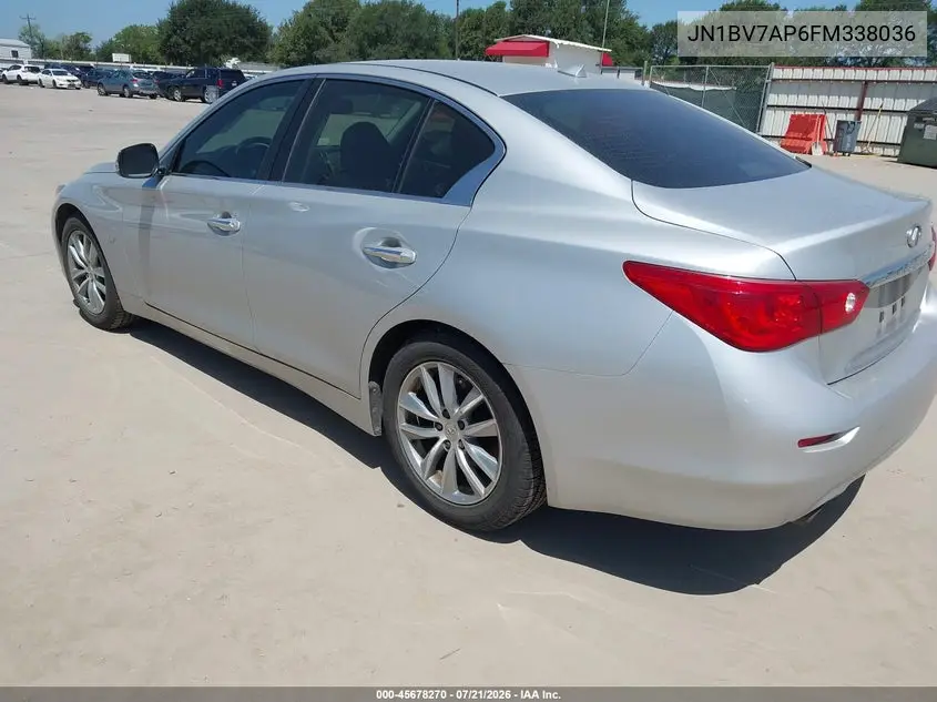2015 Infiniti Q50 Premium VIN: JN1BV7AP6FM338036 Lot: 45678270