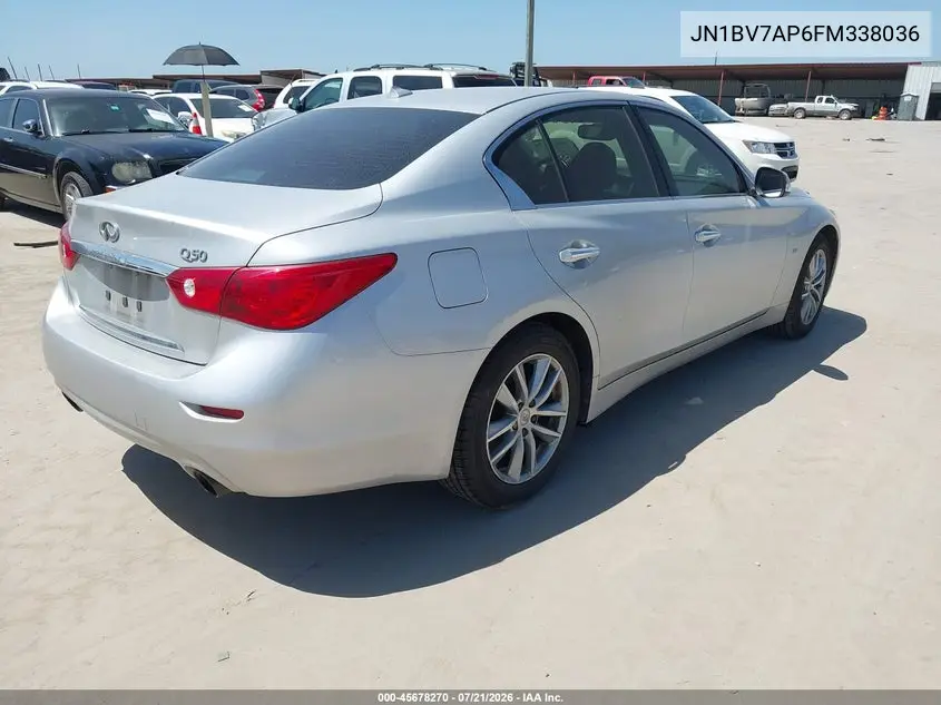 2015 Infiniti Q50 Premium VIN: JN1BV7AP6FM338036 Lot: 45678270