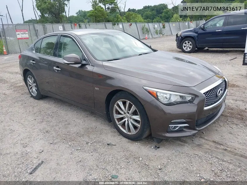 JN1EV7AR7GM343617 2016 Infiniti Q50 3.0T Premium