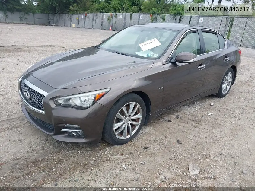 JN1EV7AR7GM343617 2016 Infiniti Q50 3.0T Premium