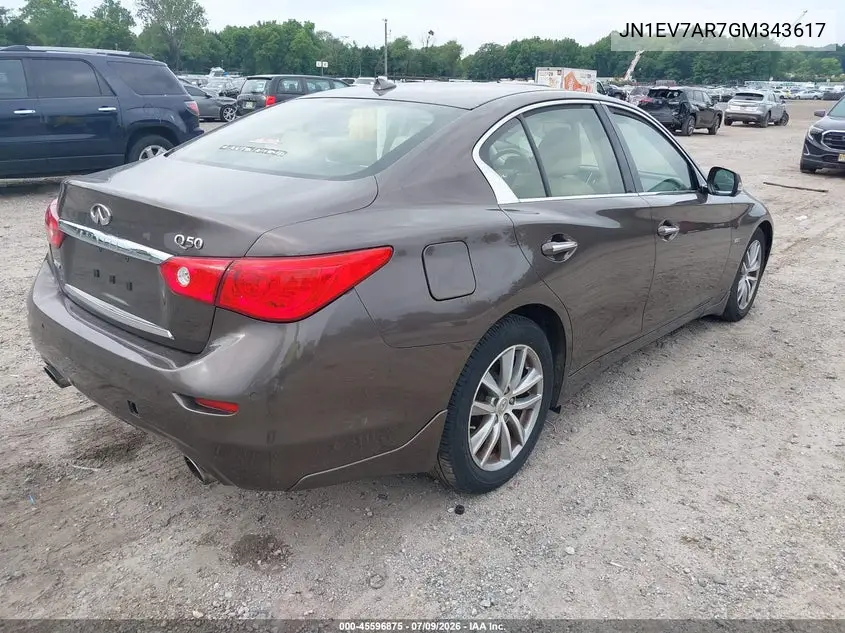 JN1EV7AR7GM343617 2016 Infiniti Q50 3.0T Premium