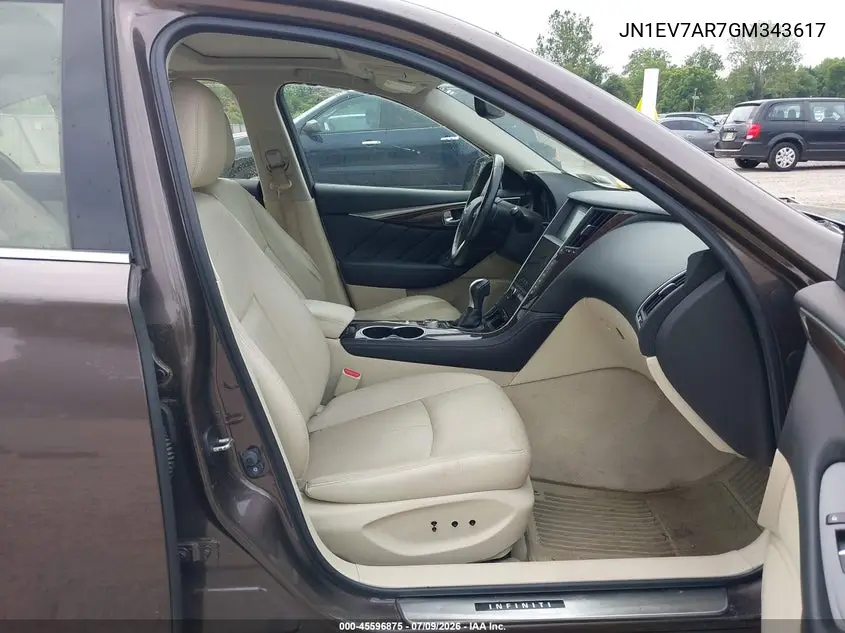 JN1EV7AR7GM343617 2016 Infiniti Q50 3.0T Premium