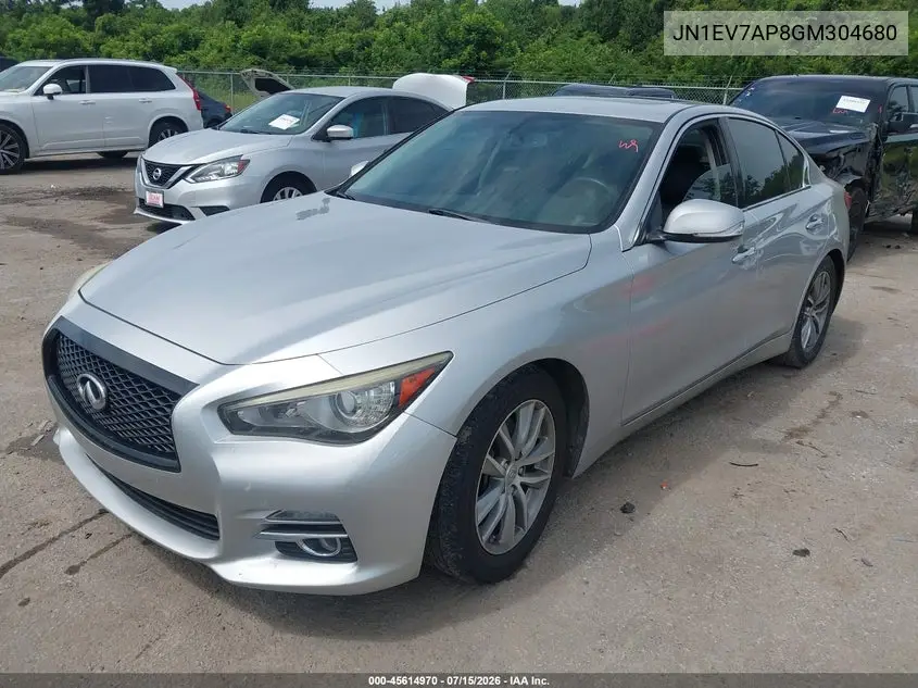 2016 Infiniti Q50 3.0T Premium VIN: JN1EV7AP8GM304680 Lot: 45614970