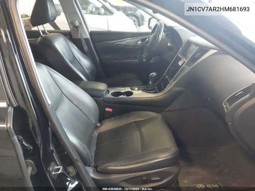 JN1CV7AR2HM681693 2017 Infiniti Q50 2.0T Premium