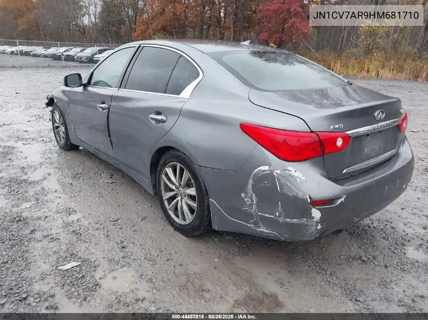 JN1CV7AR9HM681710 2017 Infiniti Q50 2.0T Base