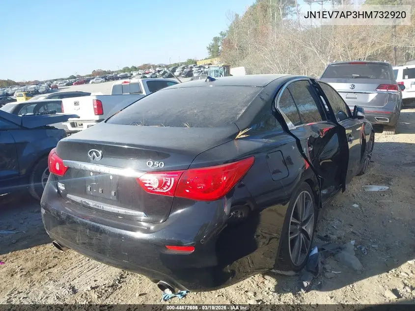 JN1EV7AP3HM732920 2017 Infiniti Q50 3.0T Premium