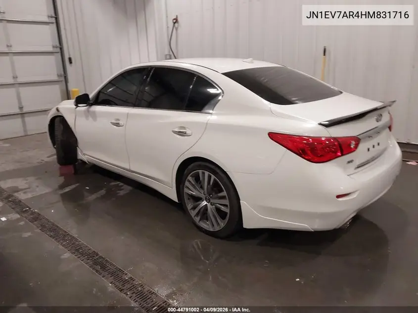 JN1EV7AR4HM831716 2017 Infiniti Q50 3.0T Sport