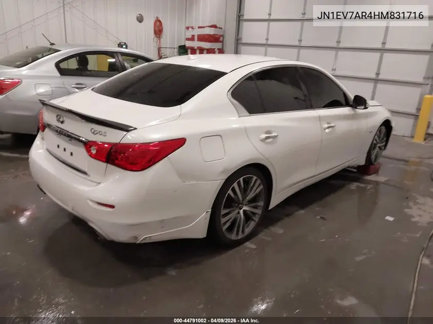 JN1EV7AR4HM831716 2017 Infiniti Q50 3.0T Sport
