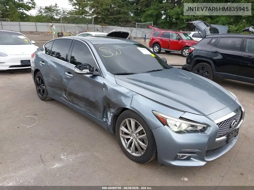 JN1EV7AR6HM835945 2017 Infiniti Q50 3.0T Premium