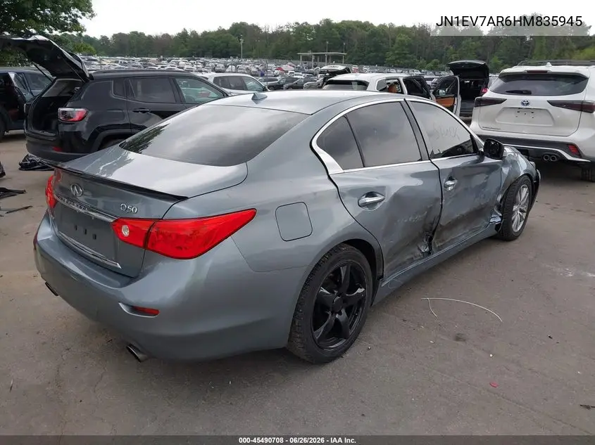 JN1EV7AR6HM835945 2017 Infiniti Q50 3.0T Premium