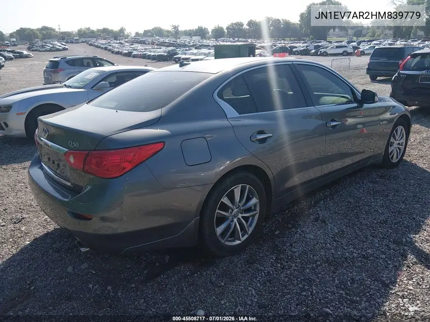 2017 Infiniti Q50 3.0T Premium VIN: JN1EV7AR2HM839779 Lot: 45508717