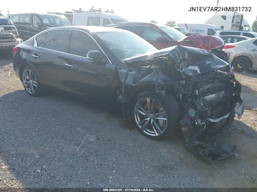 2017 Infiniti Q50 3.0T Sport VIN: JN1EV7AR2HM831732 Lot: 45631201