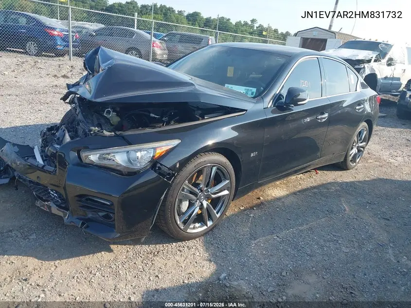 2017 Infiniti Q50 3.0T Sport VIN: JN1EV7AR2HM831732 Lot: 45631201