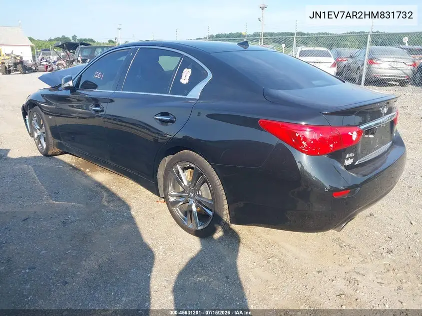 2017 Infiniti Q50 3.0T Sport VIN: JN1EV7AR2HM831732 Lot: 45631201