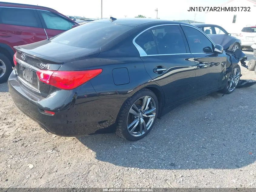 2017 Infiniti Q50 3.0T Sport VIN: JN1EV7AR2HM831732 Lot: 45631201