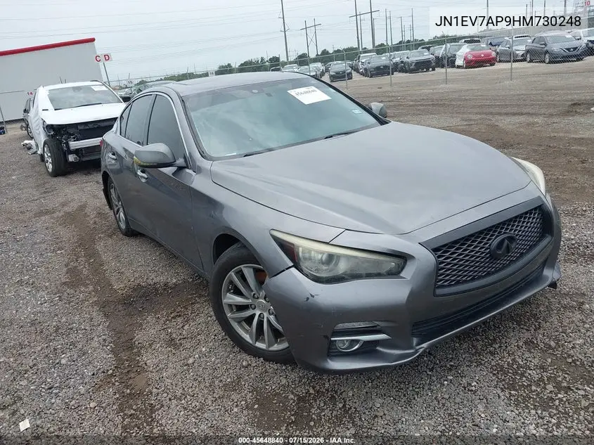 2017 Infiniti Q50 3.0T Premium/3.0T Signature Edition/3.0T Sport VIN: JN1EV7AP9HM730248 Lot: 45648840