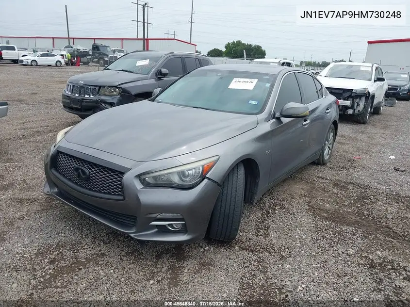 2017 Infiniti Q50 3.0T Premium/3.0T Signature Edition/3.0T Sport VIN: JN1EV7AP9HM730248 Lot: 45648840