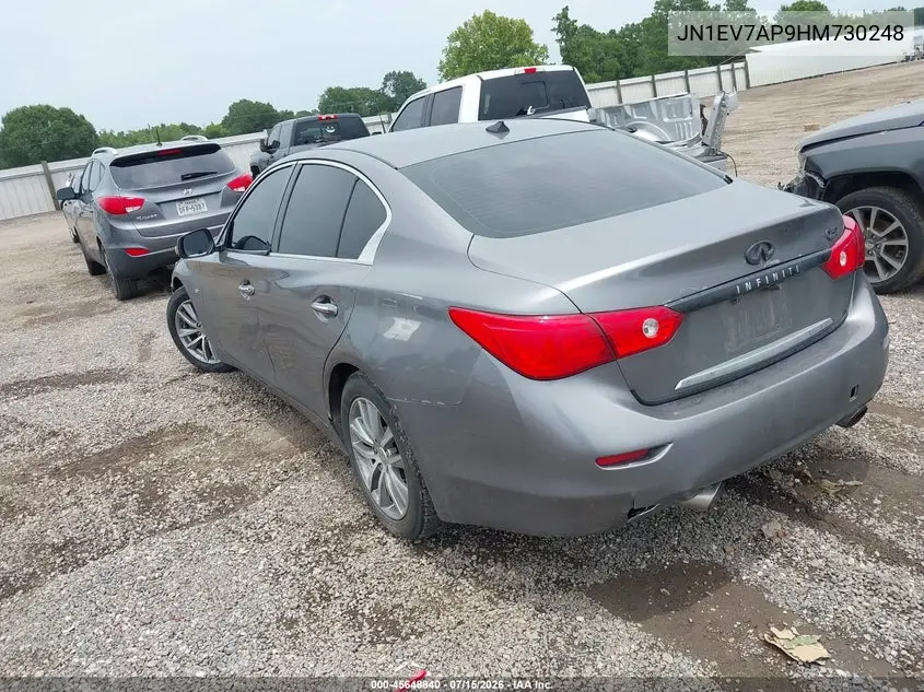 2017 Infiniti Q50 3.0T Premium/3.0T Signature Edition/3.0T Sport VIN: JN1EV7AP9HM730248 Lot: 45648840