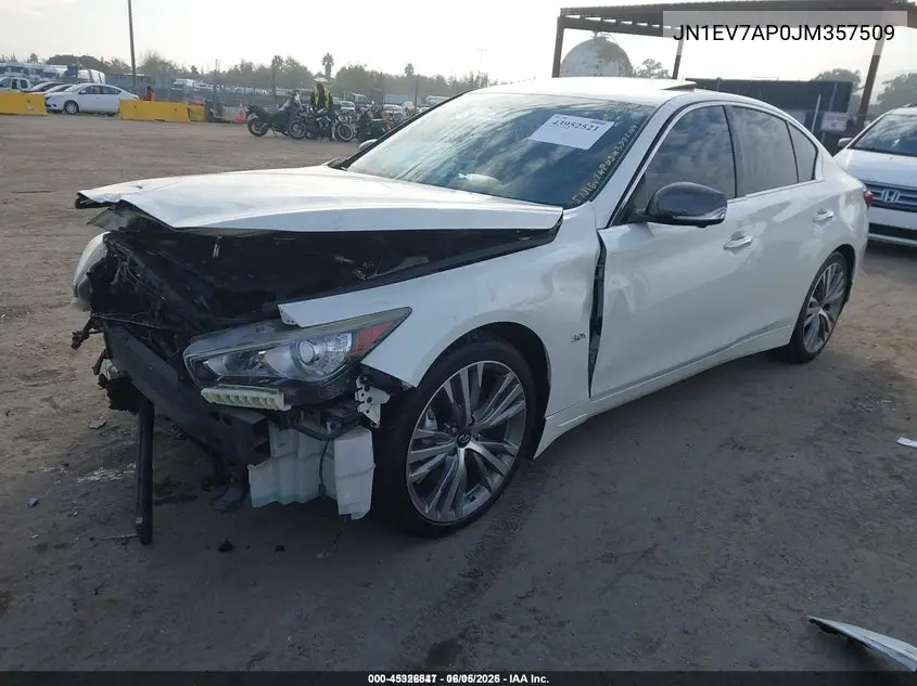 JN1EV7AP0JM357509 2018 Infiniti Q50 3.0T Sport