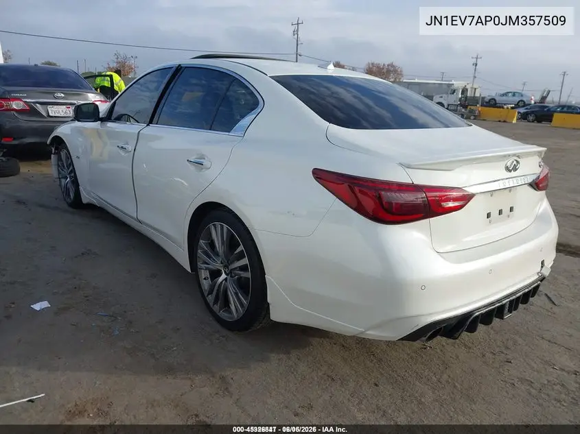 JN1EV7AP0JM357509 2018 Infiniti Q50 3.0T Sport