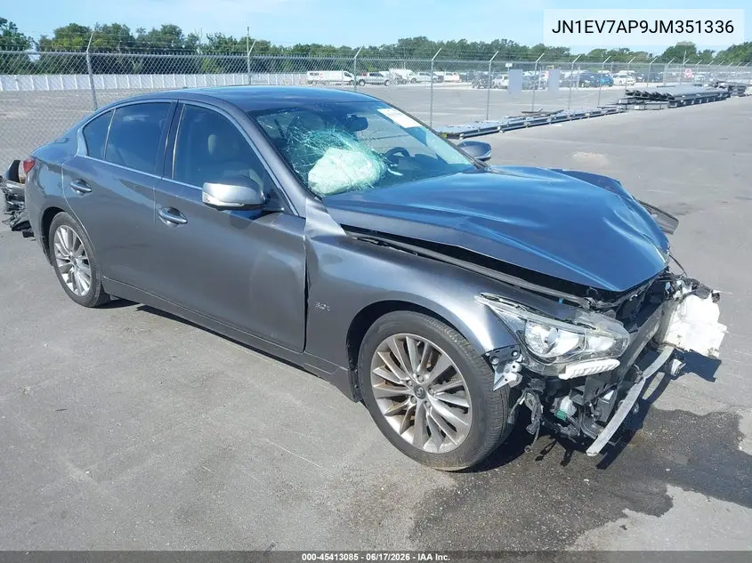 2018 Infiniti Q50 3.0T Luxe VIN: JN1EV7AP9JM351336 Lot: 45413085