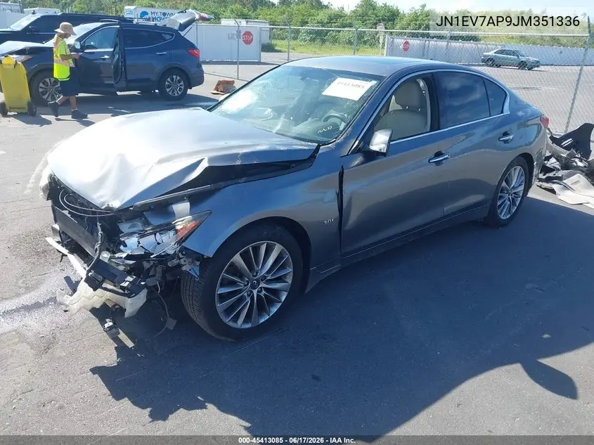 2018 Infiniti Q50 3.0T Luxe VIN: JN1EV7AP9JM351336 Lot: 45413085