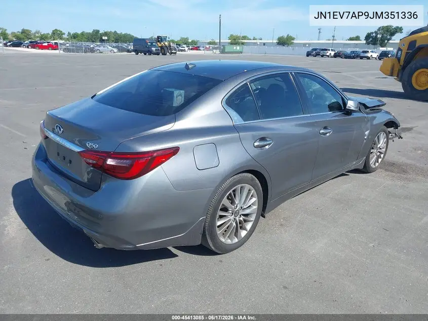 2018 Infiniti Q50 3.0T Luxe VIN: JN1EV7AP9JM351336 Lot: 45413085