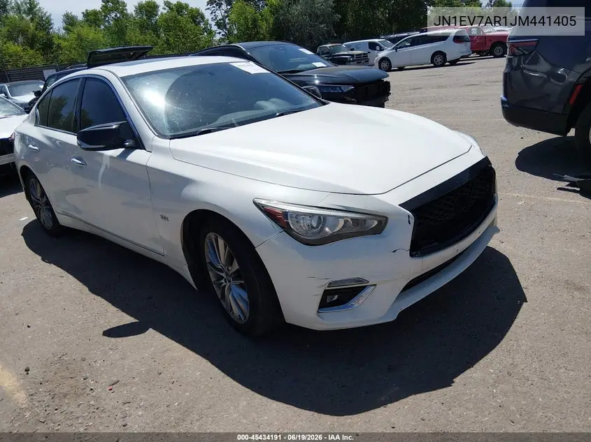 2018 Infiniti Q50 3.0T Luxe VIN: JN1EV7AR1JM441405 Lot: 45434191