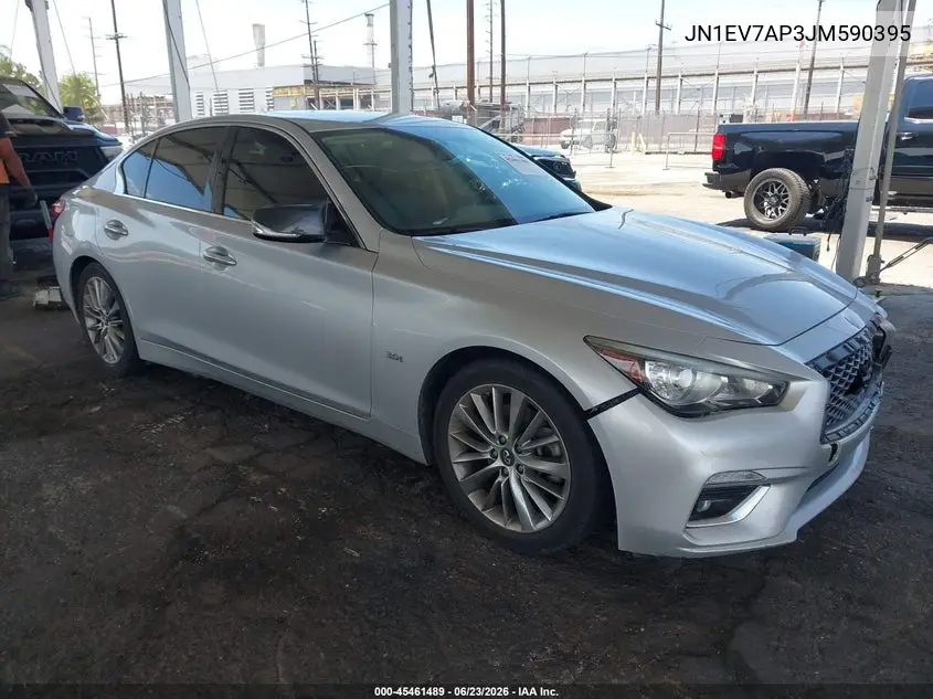2018 Infiniti Q50 3.0T Luxe VIN: JN1EV7AP3JM590395 Lot: 45461489