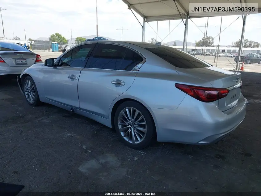 2018 Infiniti Q50 3.0T Luxe VIN: JN1EV7AP3JM590395 Lot: 45461489