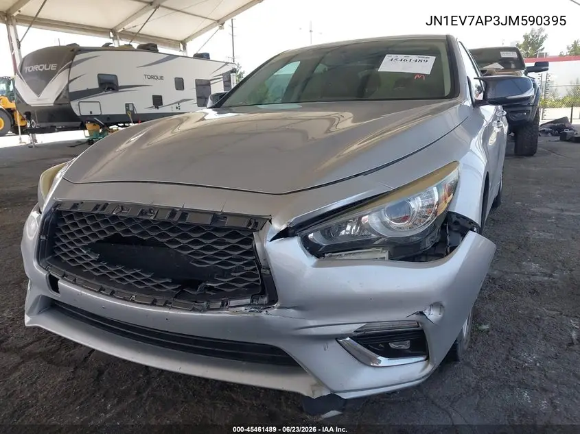 2018 Infiniti Q50 3.0T Luxe VIN: JN1EV7AP3JM590395 Lot: 45461489