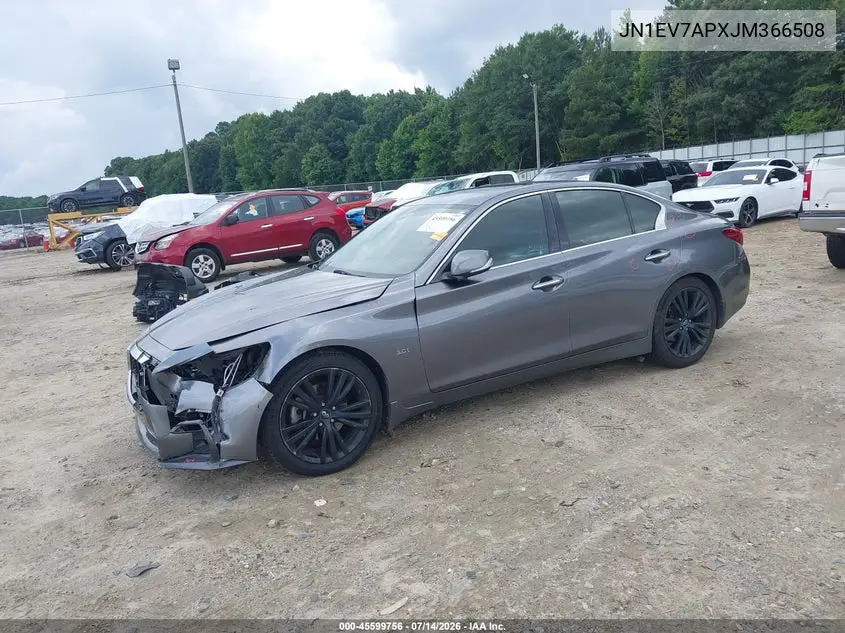 2018 Infiniti Q50 3.0T Sport VIN: JN1EV7APXJM366508 Lot: 45599756