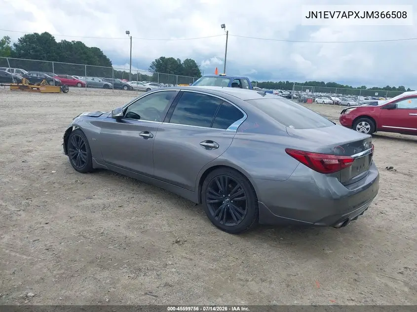 2018 Infiniti Q50 3.0T Sport VIN: JN1EV7APXJM366508 Lot: 45599756