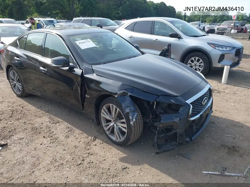 2018 Infiniti Q50 3.0T Sport VIN: JN1EV7AR2JM436410 Lot: 45601776