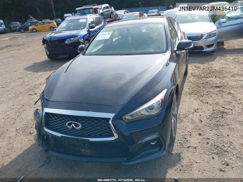 2018 Infiniti Q50 3.0T Sport VIN: JN1EV7AR2JM436410 Lot: 45601776