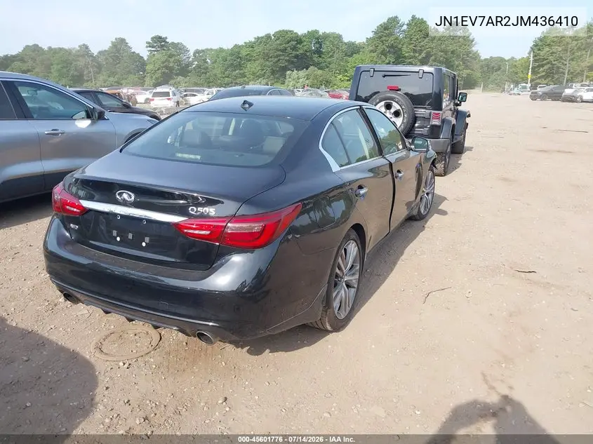 2018 Infiniti Q50 3.0T Sport VIN: JN1EV7AR2JM436410 Lot: 45601776