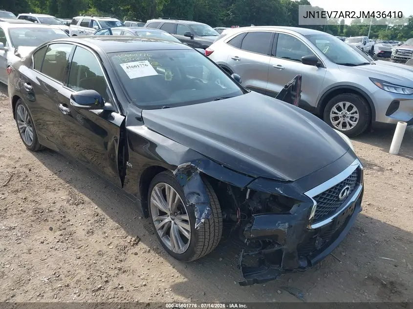2018 Infiniti Q50 3.0T Sport VIN: JN1EV7AR2JM436410 Lot: 45601776