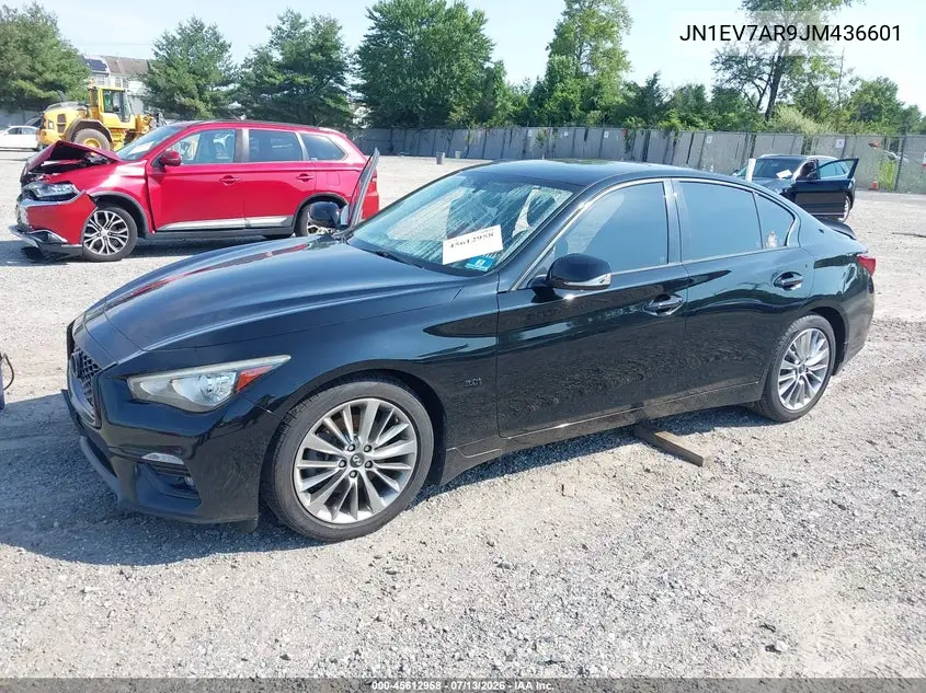 2018 Infiniti Q50 3.0T Luxe VIN: JN1EV7AR9JM436601 Lot: 45612958
