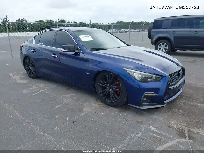 2018 Infiniti Q50 3.0T Sport VIN: JN1EV7AP1JM357728 Lot: 45684196