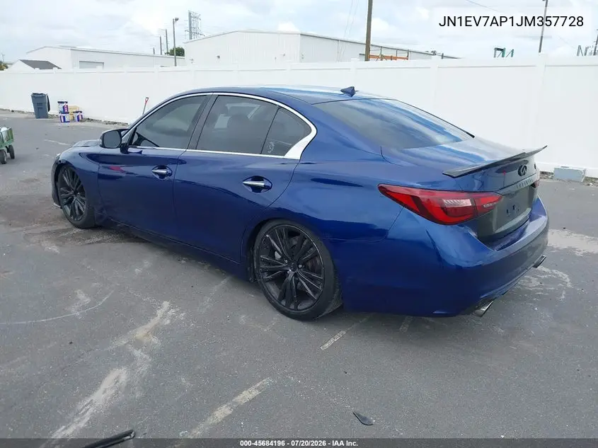 2018 Infiniti Q50 3.0T Sport VIN: JN1EV7AP1JM357728 Lot: 45684196