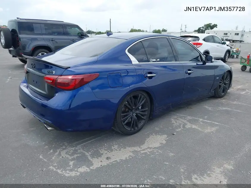 2018 Infiniti Q50 3.0T Sport VIN: JN1EV7AP1JM357728 Lot: 45684196