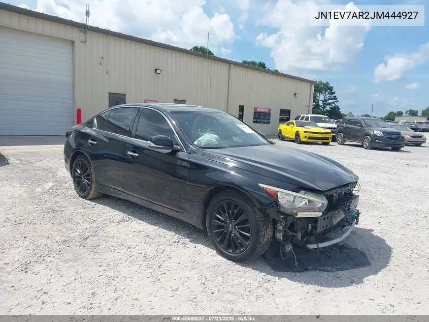 2018 Infiniti Q50 3.0T Luxe VIN: JN1EV7AR2JM444927 Lot: 45688037