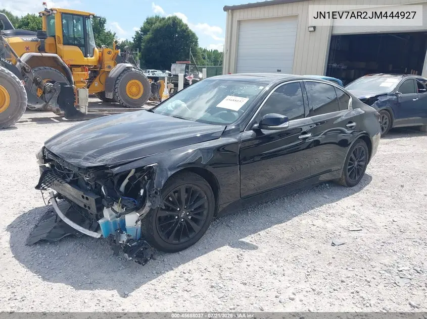 2018 Infiniti Q50 3.0T Luxe VIN: JN1EV7AR2JM444927 Lot: 45688037