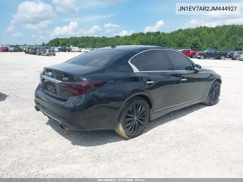 2018 Infiniti Q50 3.0T Luxe VIN: JN1EV7AR2JM444927 Lot: 45688037