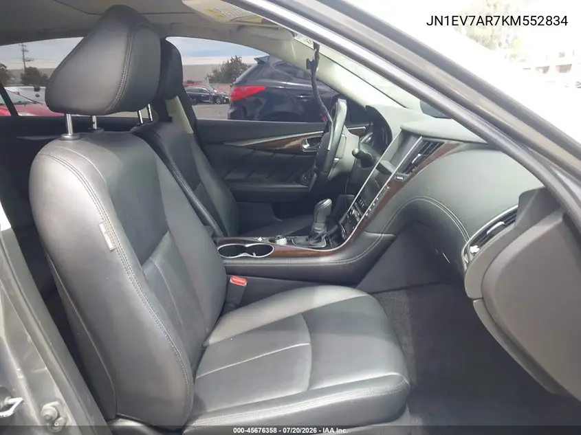 2019 Infiniti Q50 3.0T Luxe VIN: JN1EV7AR7KM552834 Lot: 45676358